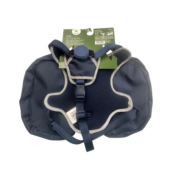 The Cuddle Collab Dog Harness Backpack Dark Navy Blue M ≤ 50lbs Zip Pouches - Picture 2 of 3
